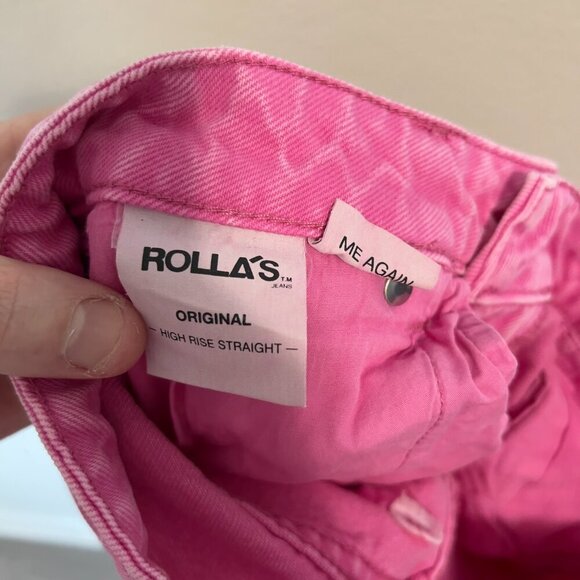 Rolla's The Original High Rise Straight Size 26 Color Pink - Picture 5 of 7